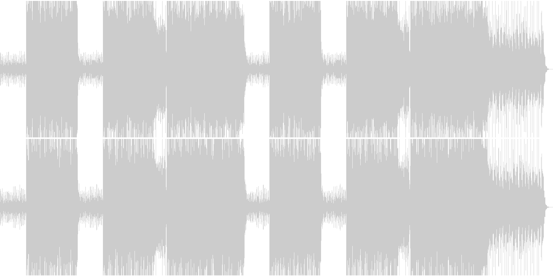 未再生の波形