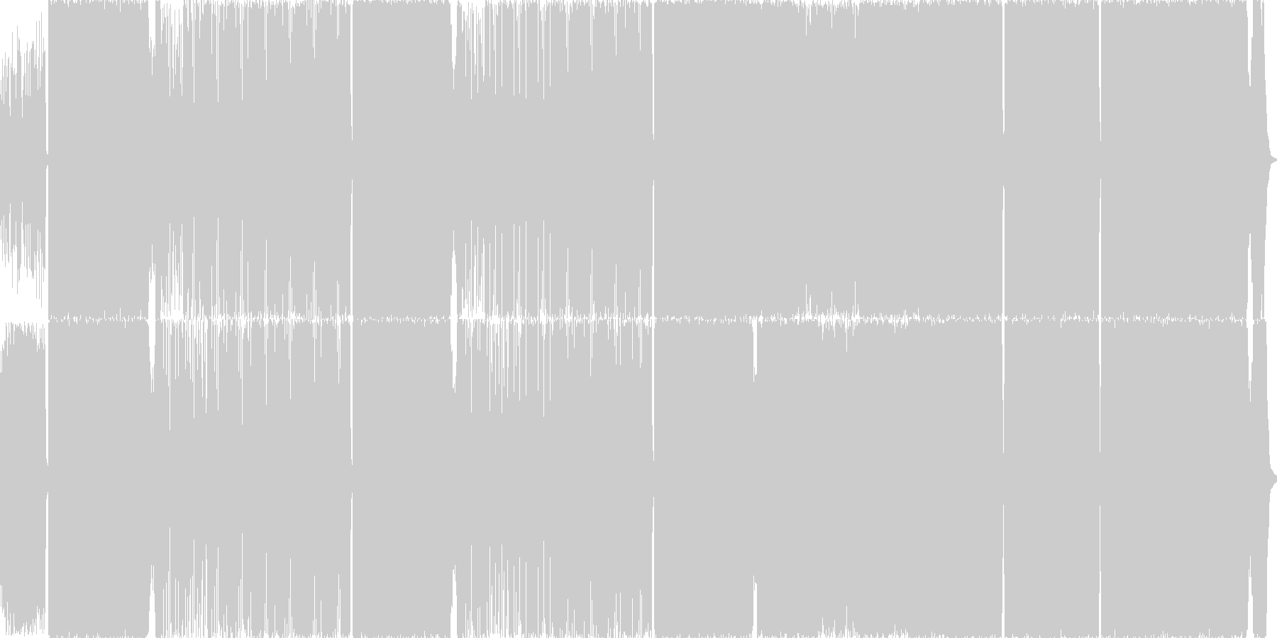 未再生の波形