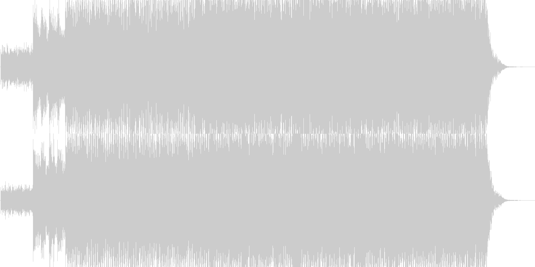 未再生の波形