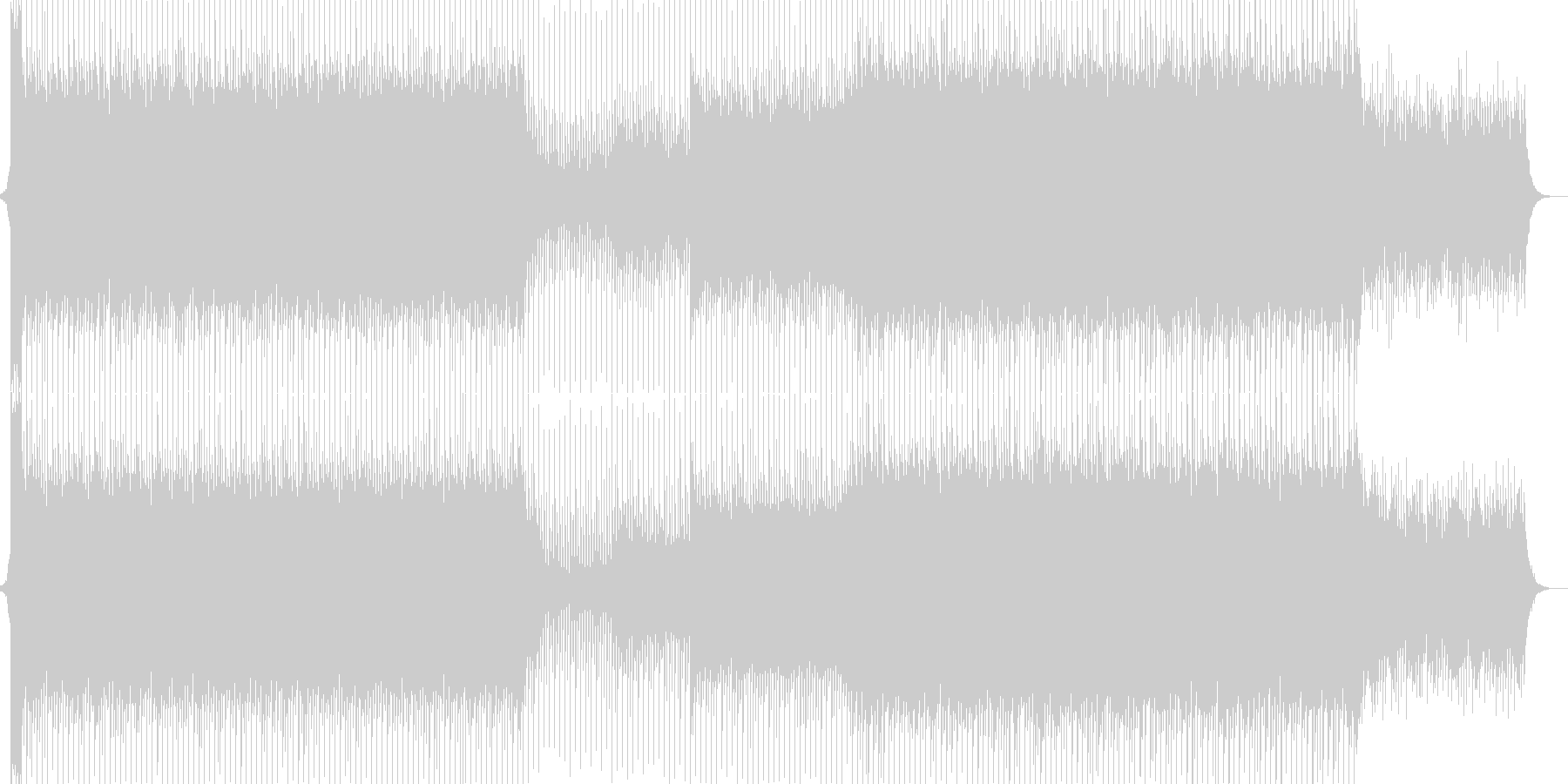 未再生の波形