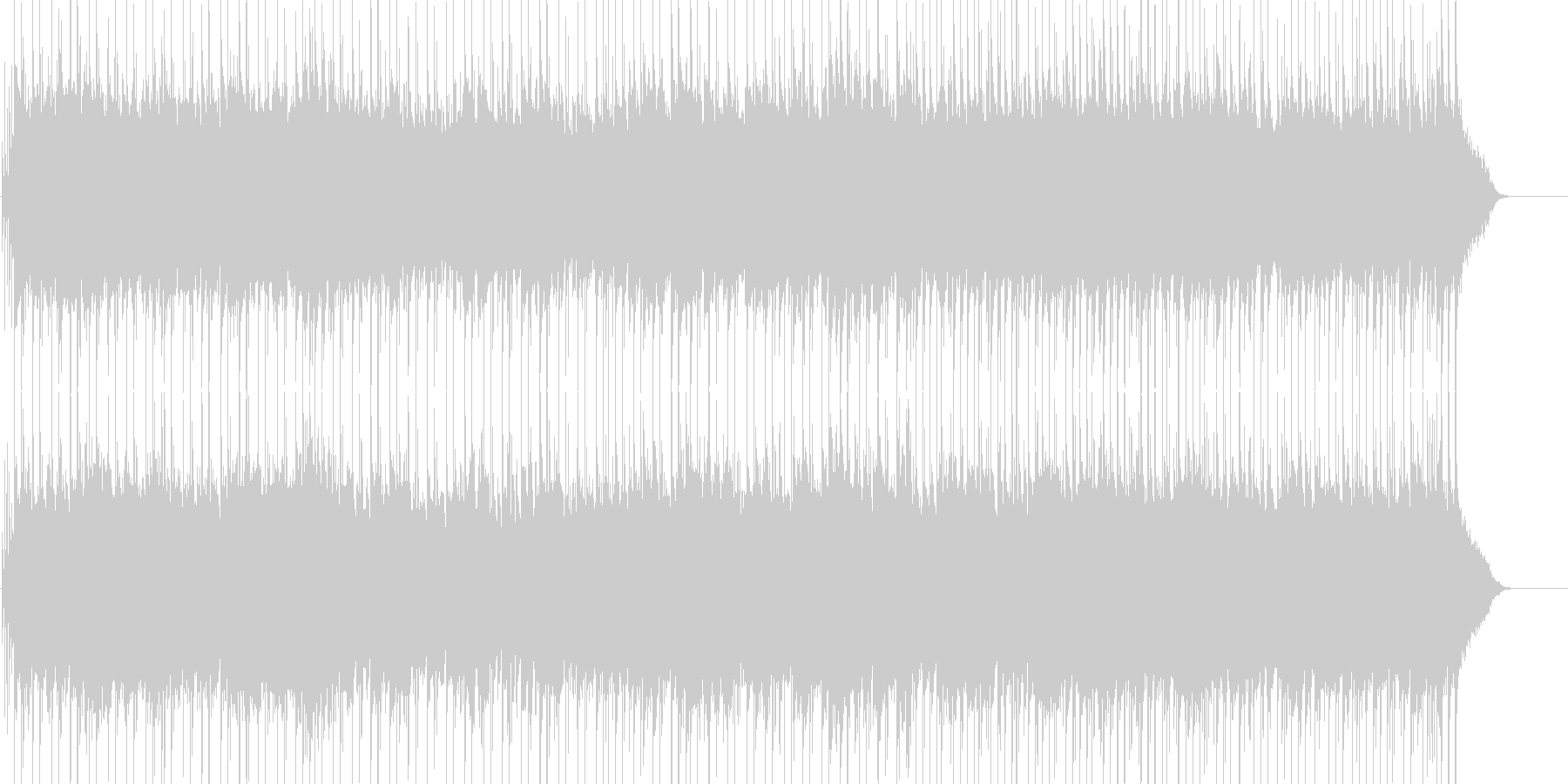 未再生の波形