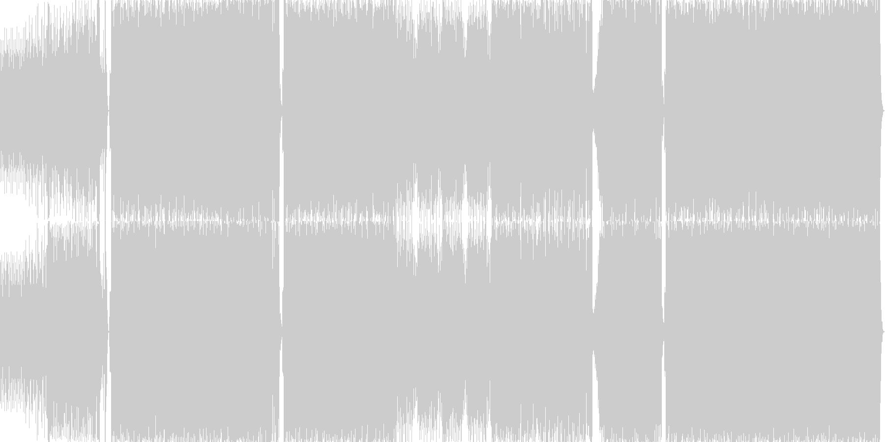 未再生の波形