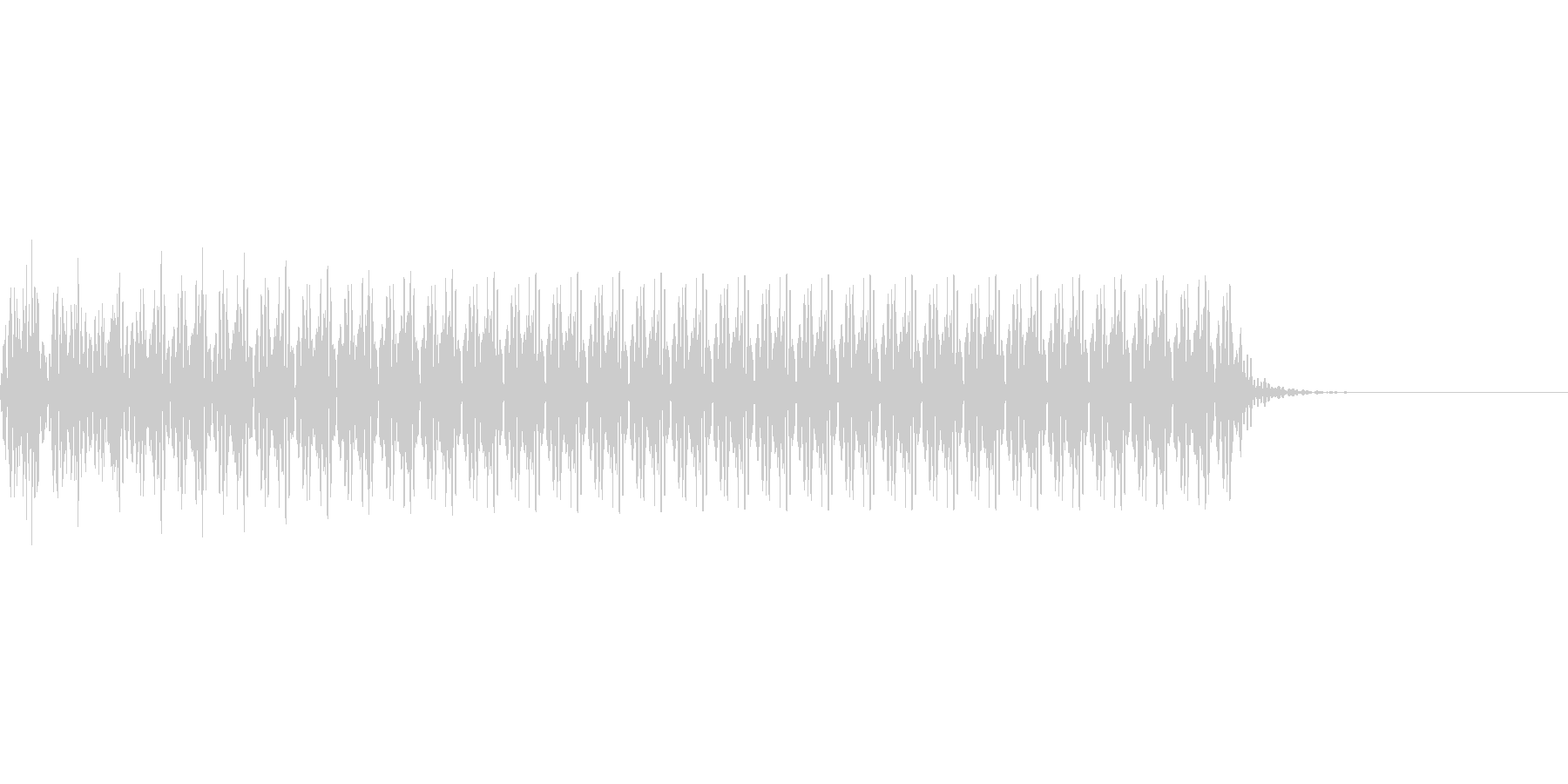 未再生の波形