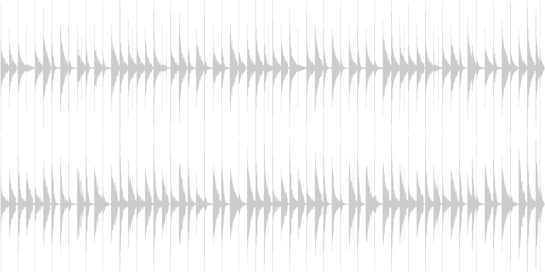 未再生の波形