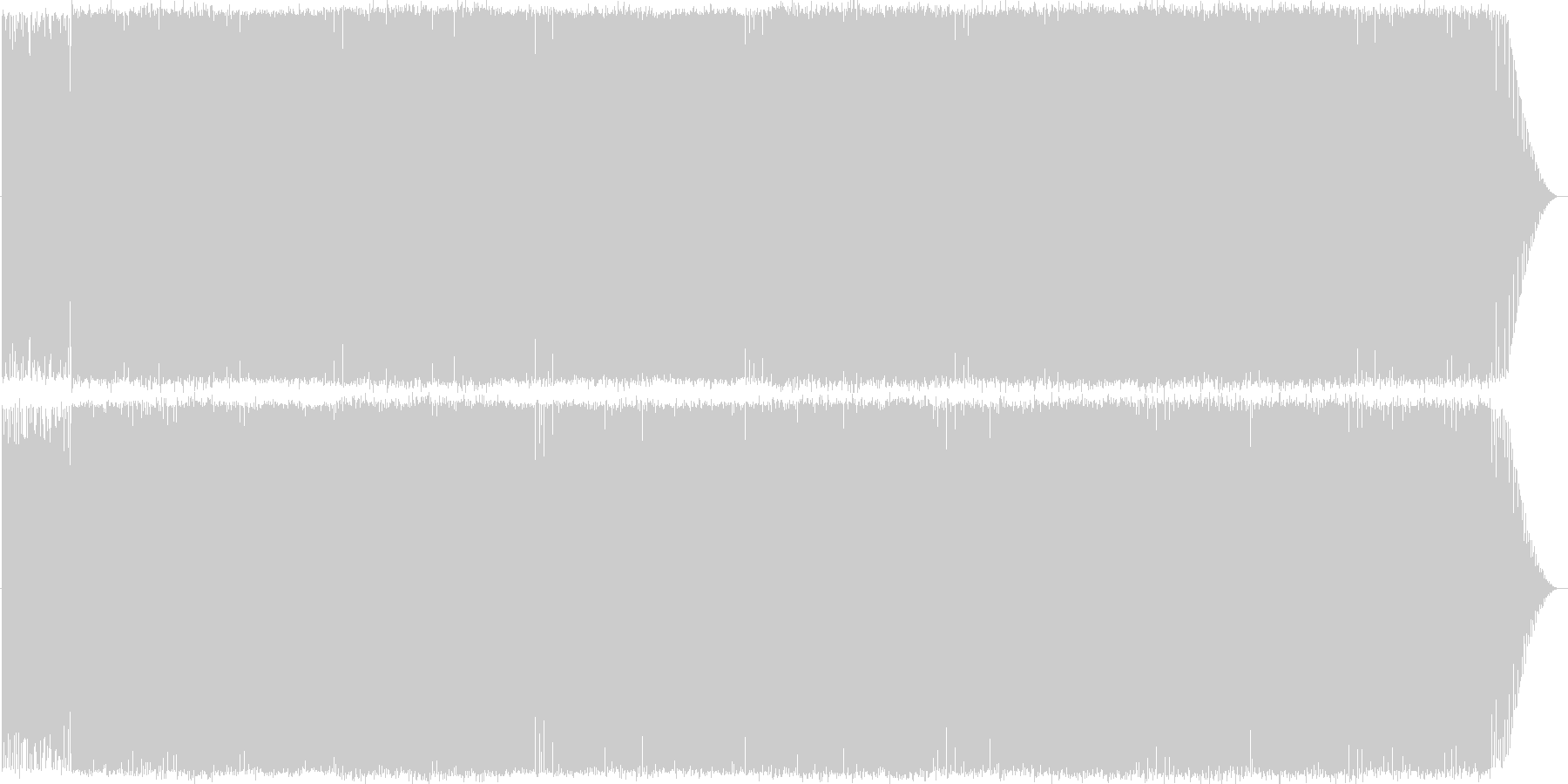 未再生の波形