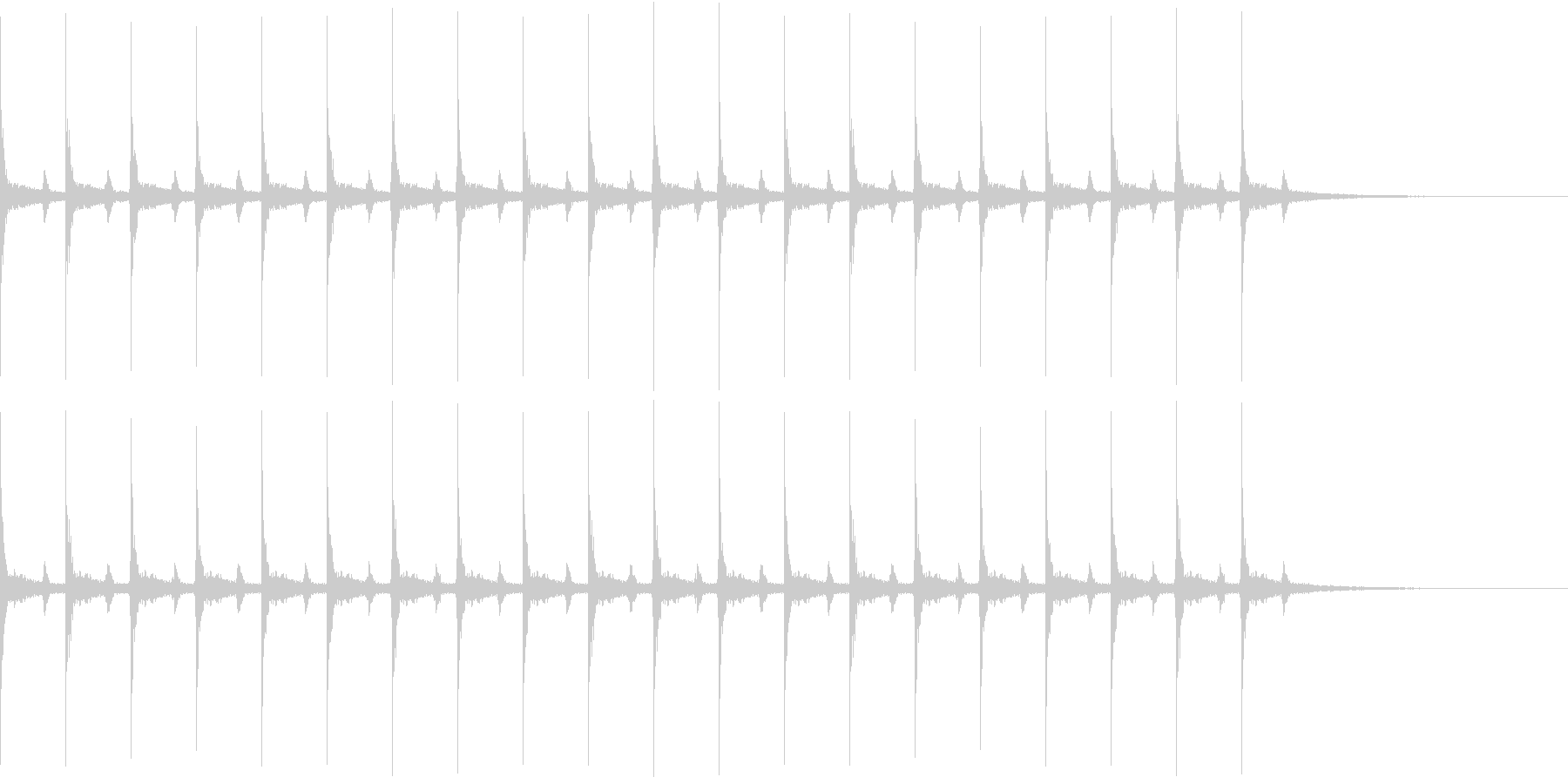 未再生の波形