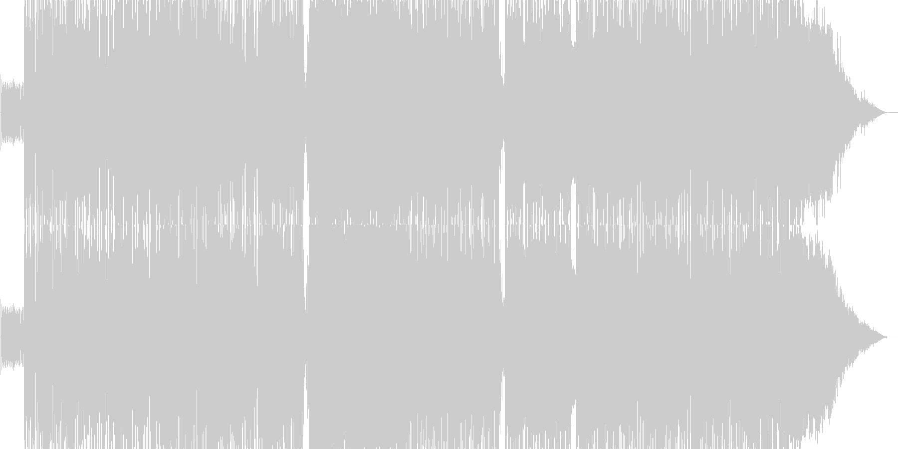 未再生の波形