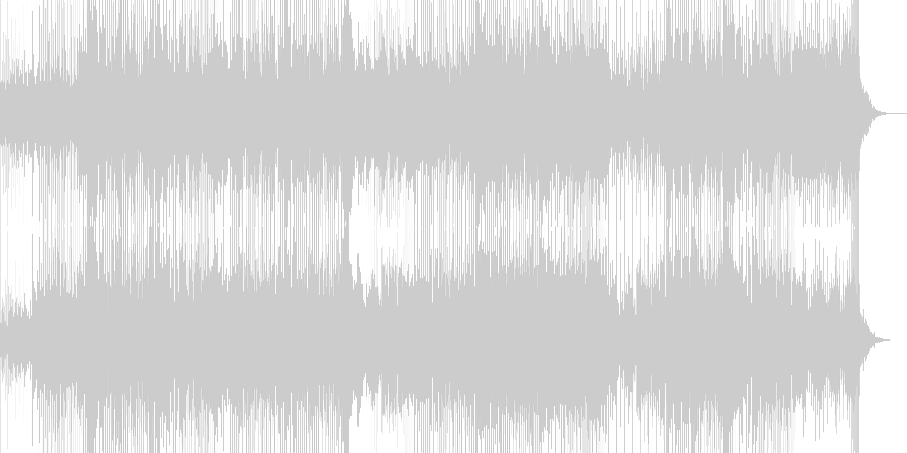 未再生の波形