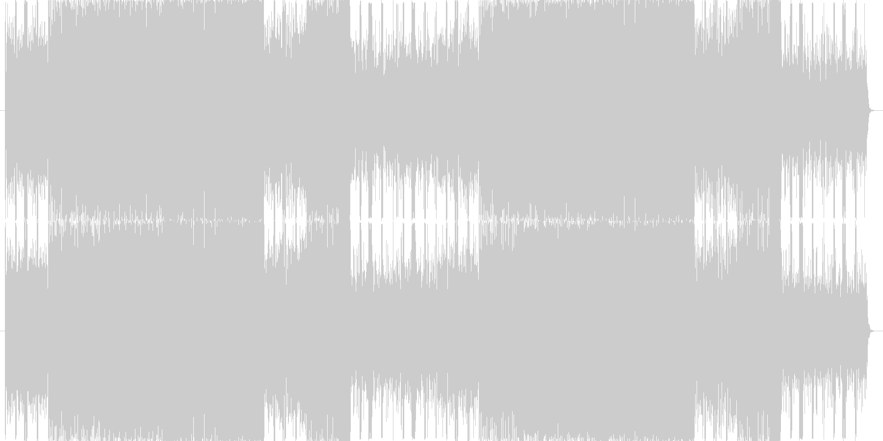 未再生の波形