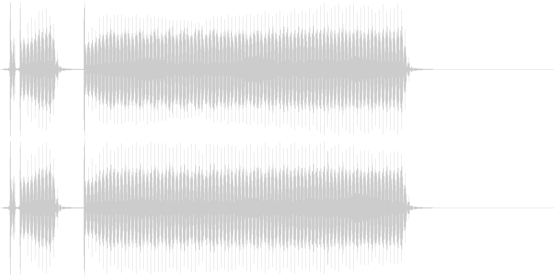 未再生の波形