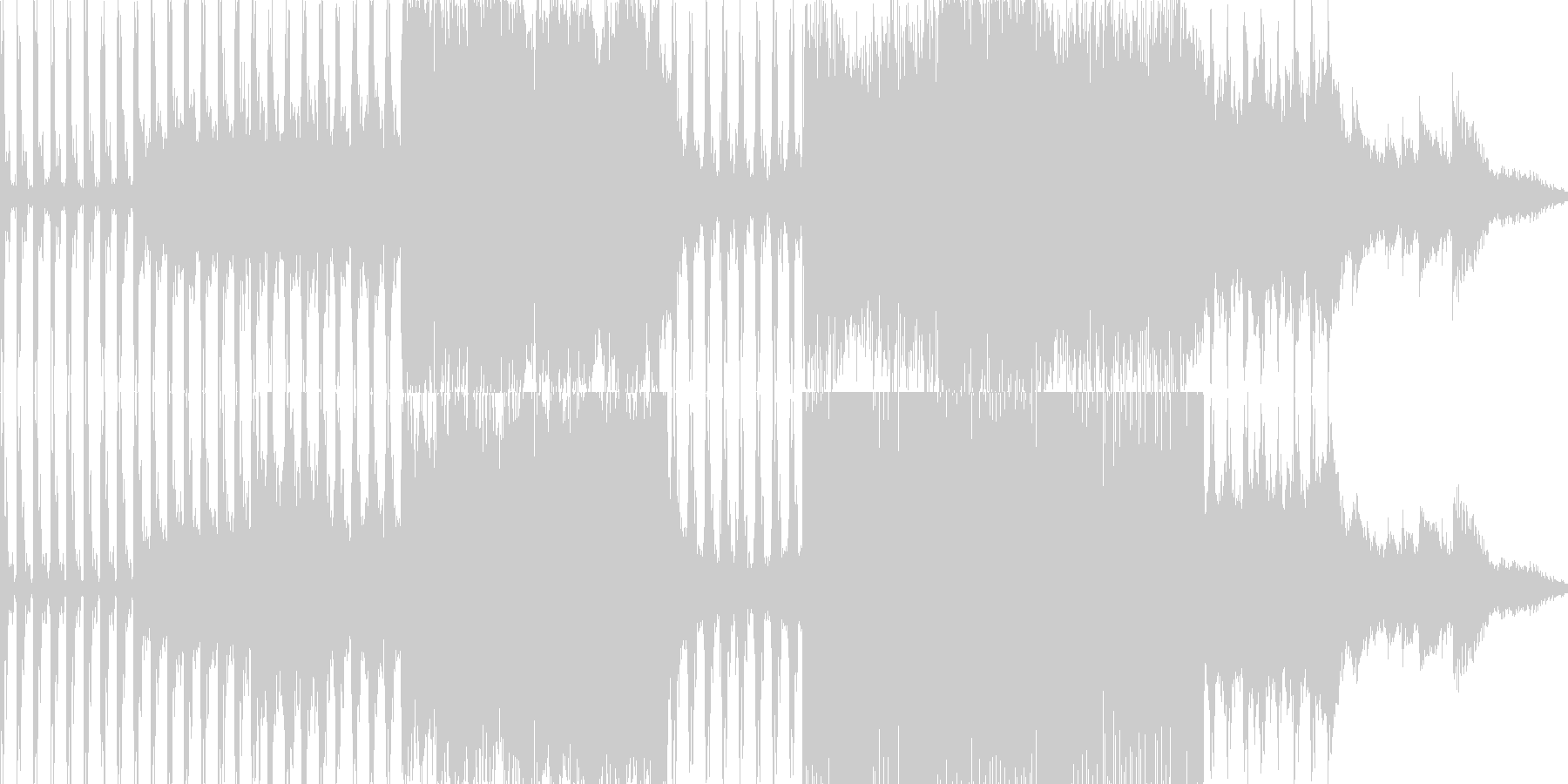 未再生の波形