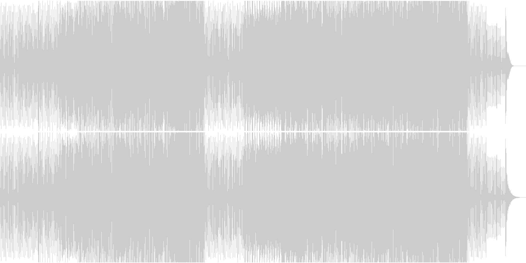 未再生の波形