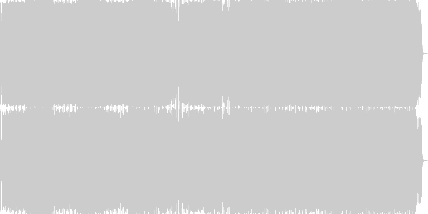 未再生の波形