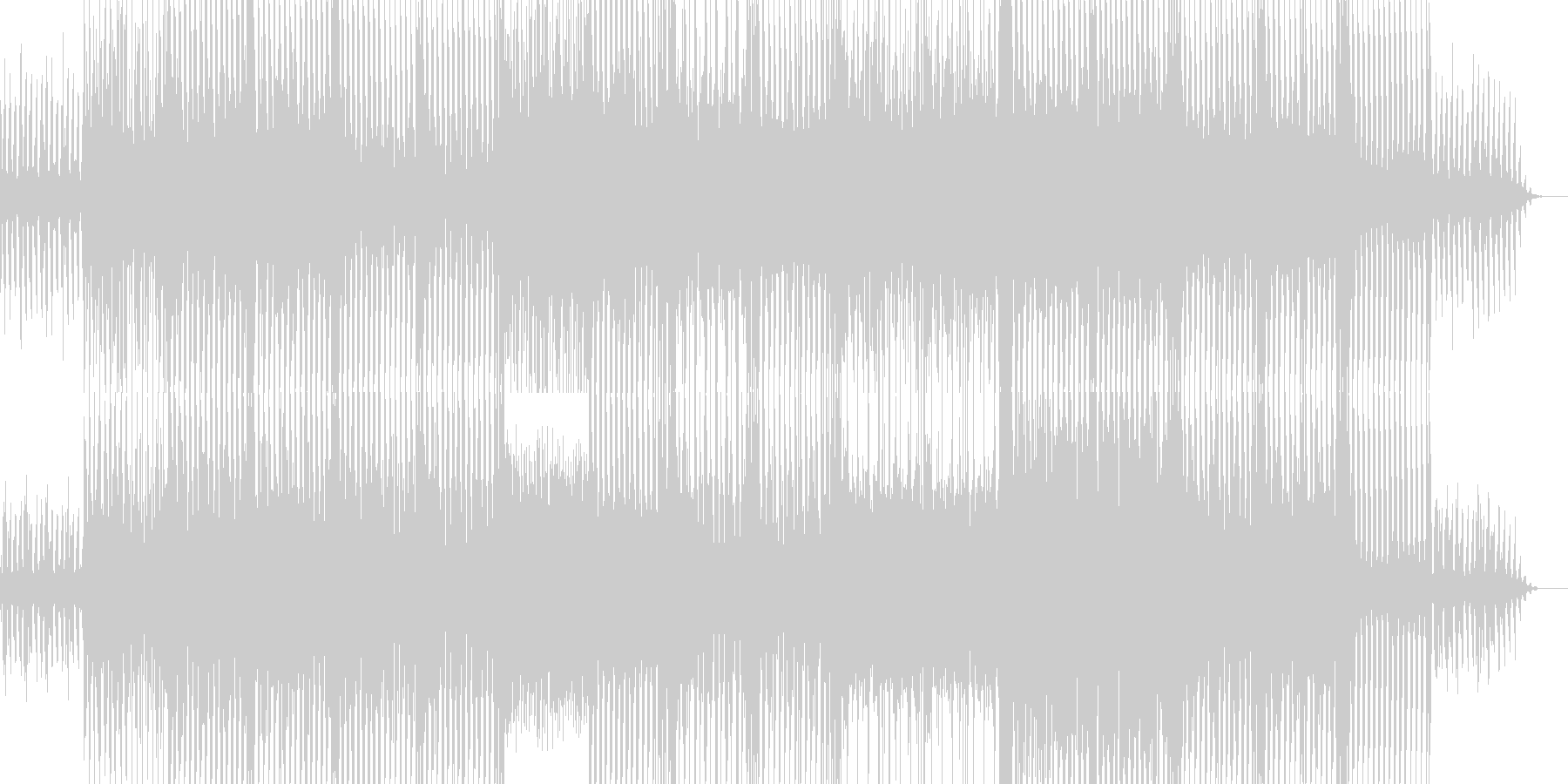 未再生の波形