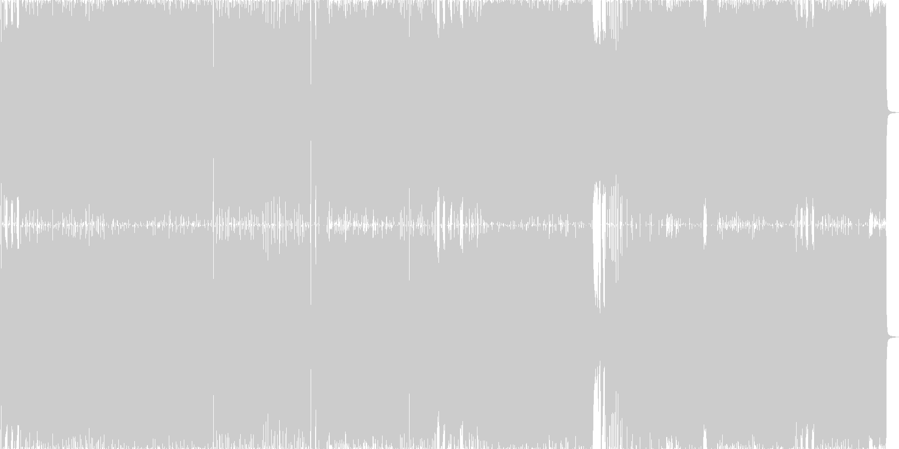 未再生の波形
