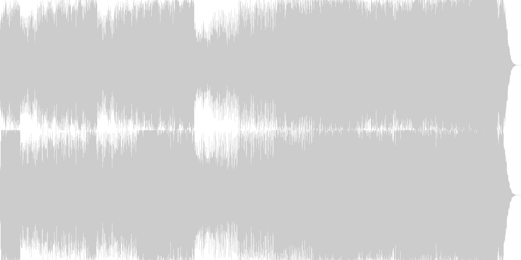 未再生の波形