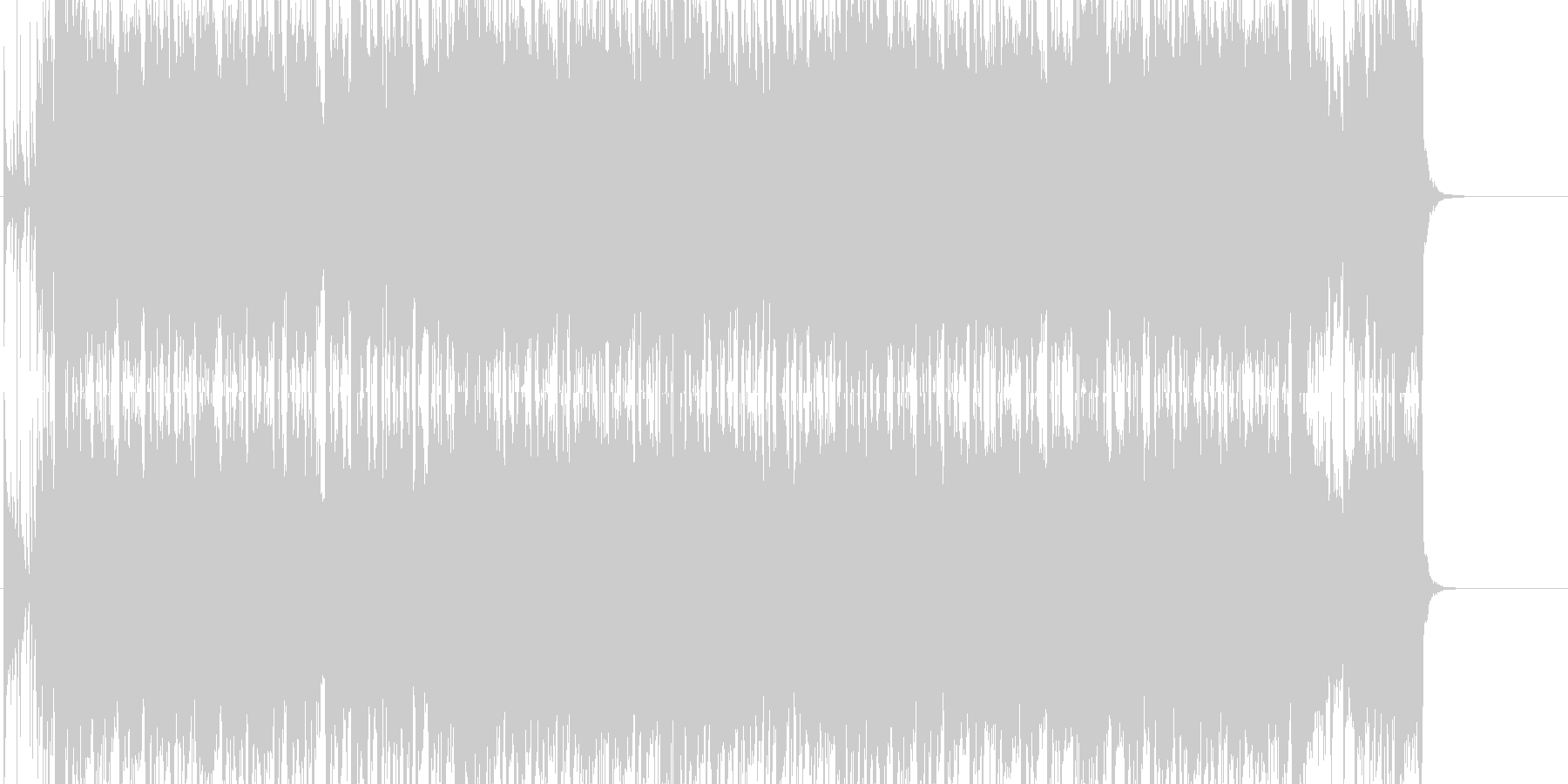 未再生の波形