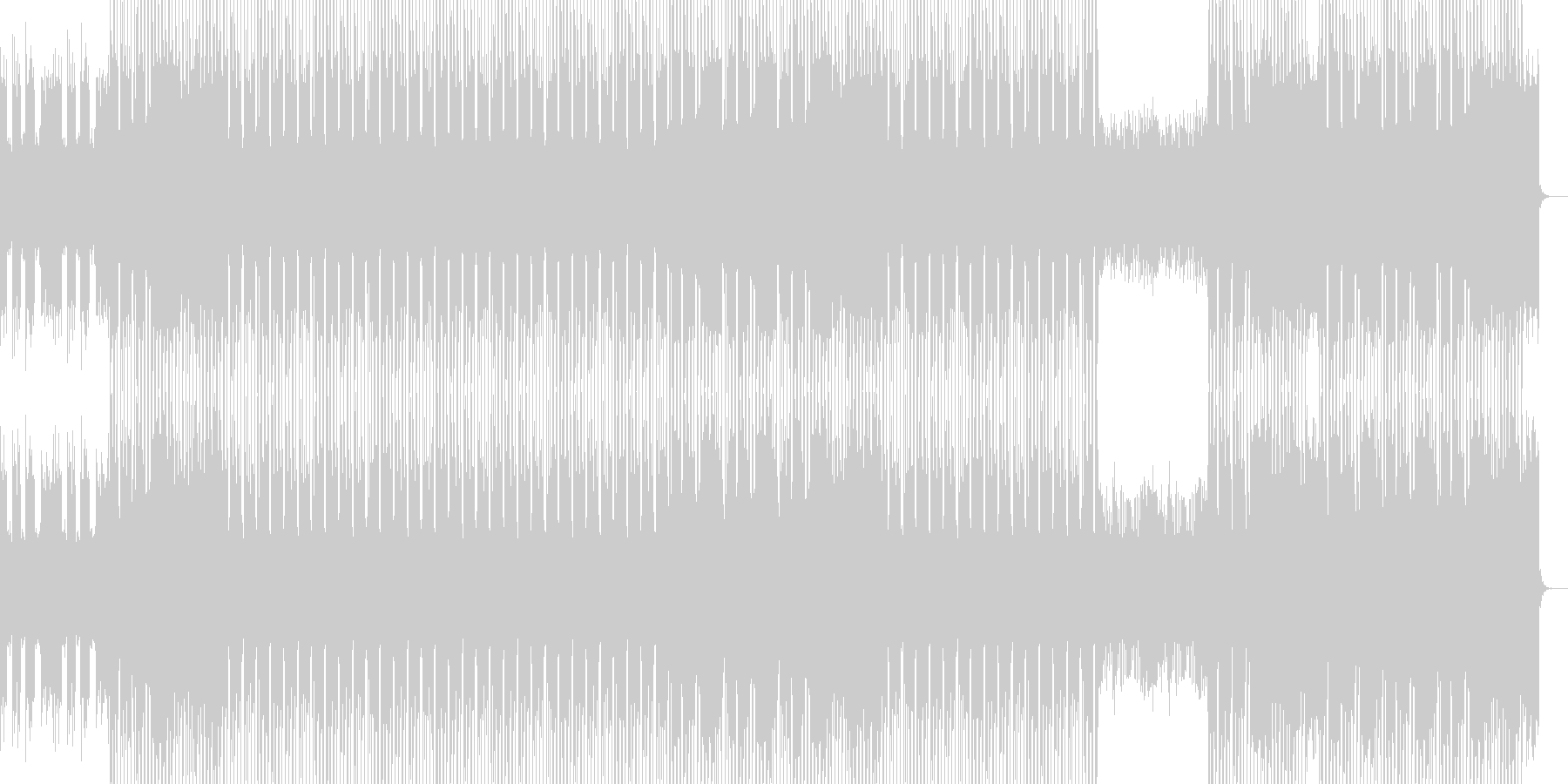未再生の波形