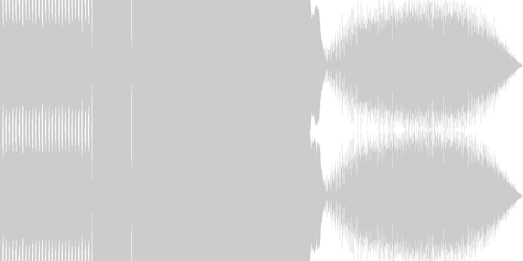 未再生の波形