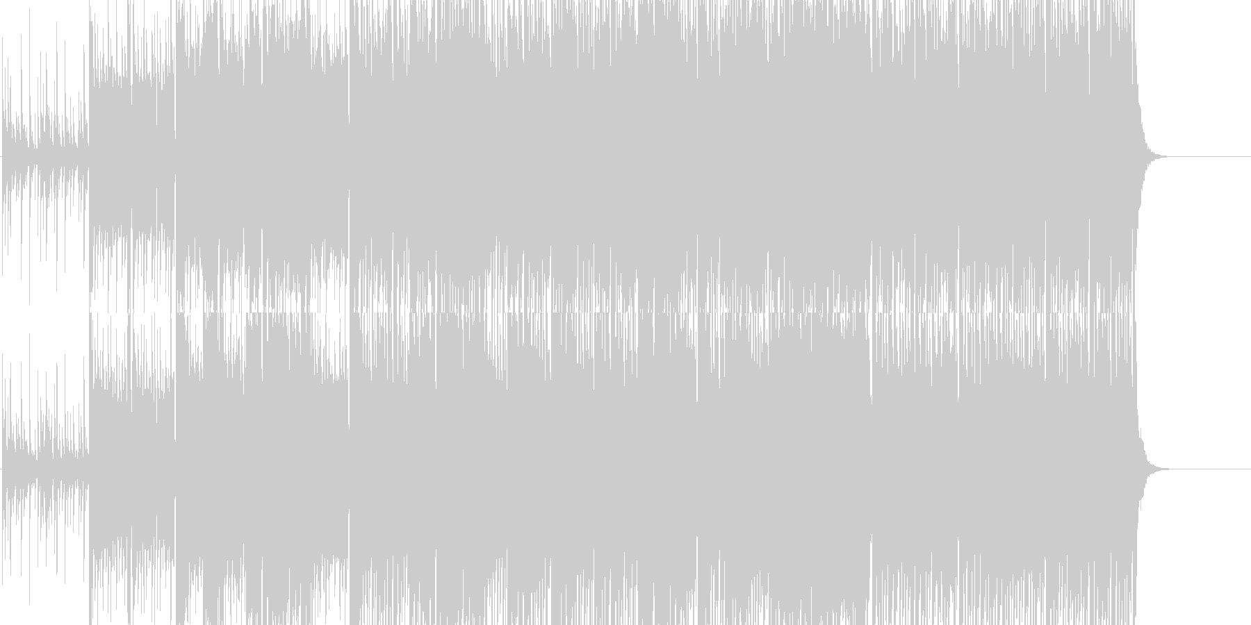 未再生の波形