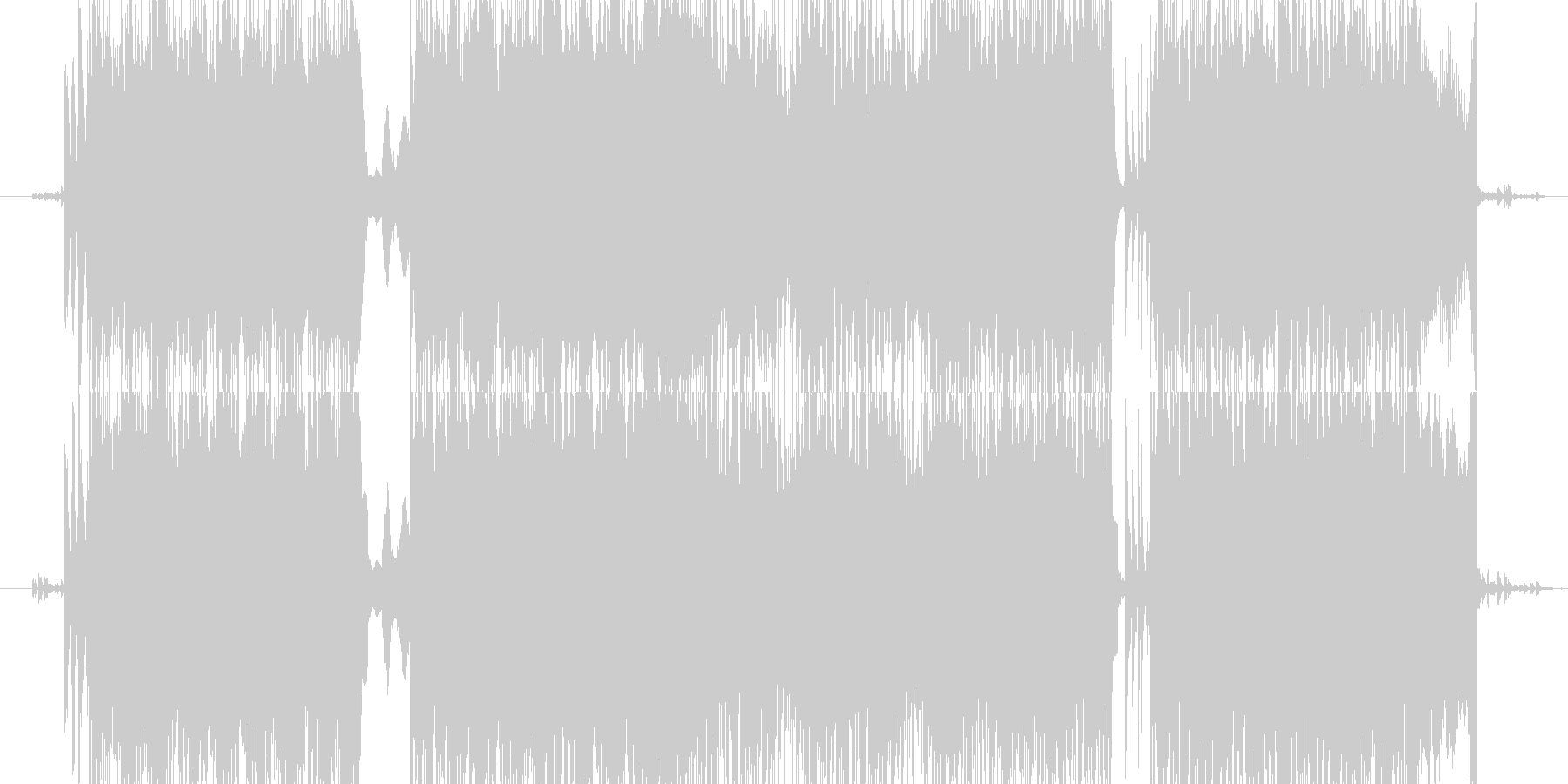 未再生の波形