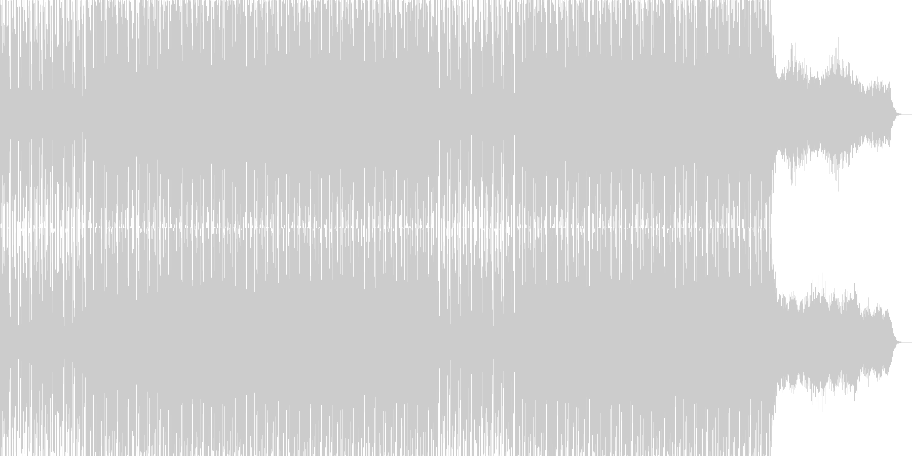 未再生の波形