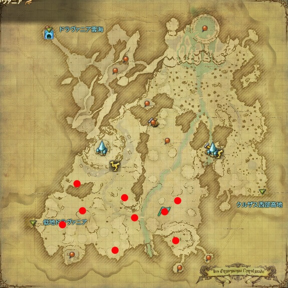 Ff14 モブハント イシュガルド Bモブ 出現地図 高徳ネコ先生の記事
