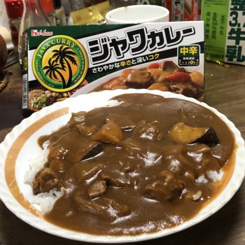 ナスカレーを作りました。