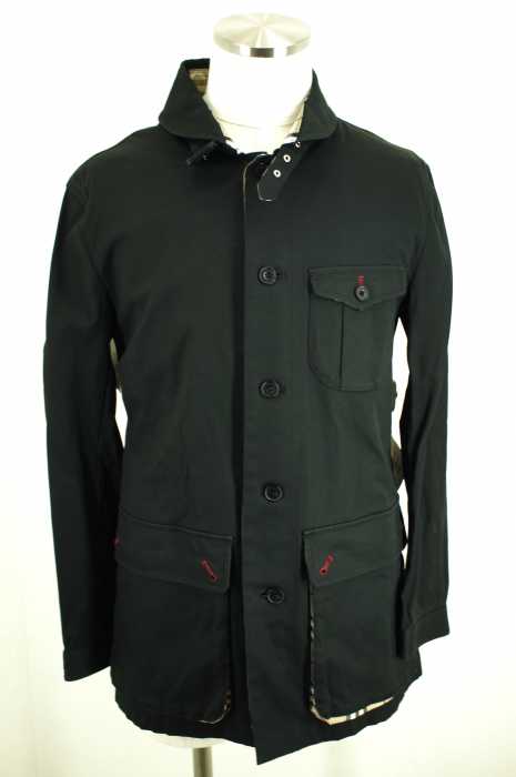 BURBERRY BLACK LABEL （バーバリーブラックレーベル） 裏地チェック柄デザインコート メンズ アウター