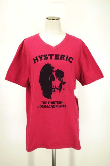 HYSTERIC GLAMOUR （ヒステリックグラマー） VネックプリントTシャツ レディース トップス