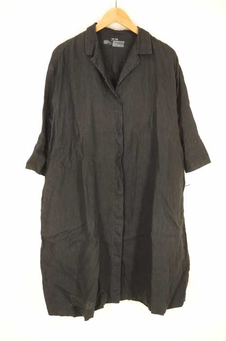 Muji ムジ 開襟リネンシャツワンピース レディース ワンピース ブランド古着買取販売バズストア