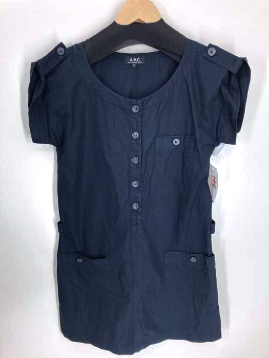 A.P.C.（アーペーセー） ノーカラーシャツワンピース レディース ワンピース