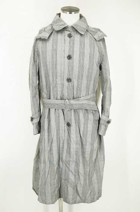 Engineered Garments （エンジニアードガーメンツ） チェックフードシングルコート メンズ アウター