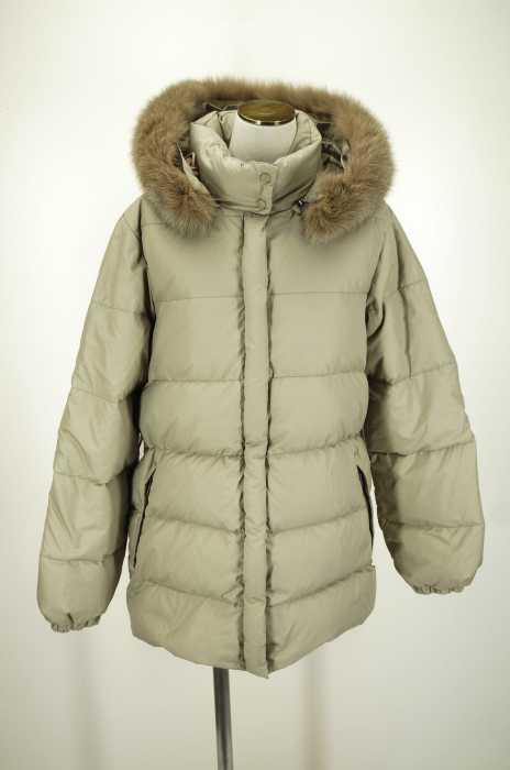 MONCLER （モンクレール） フードファー付ダウンジャケット レディース アウター
