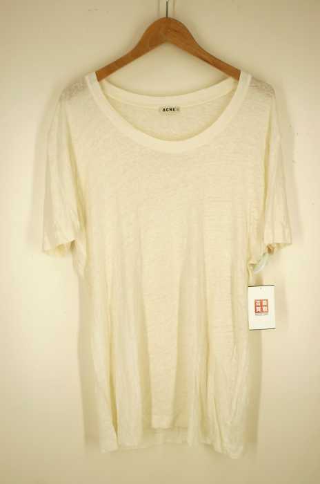 Acne(アクネ) Uネック リネンカットソー メンズ トップス