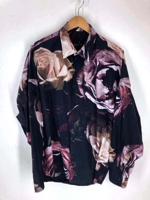 LAD MUSICIAN（ラッドミュージシャン） BROAD INKJET BIG ROSE SHIRT ローズプリント ビッグシャツ メンズ トップス