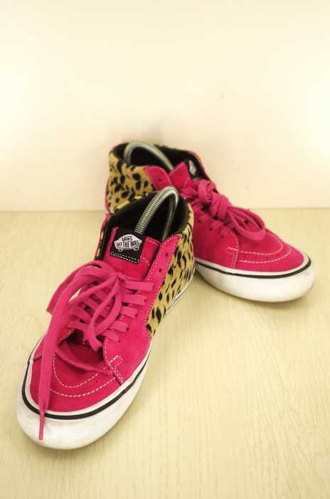 VANS×Supreme（バンズ シュプリーム） Velvet Leopard Sk8-Mid Pro メンズ シューズ