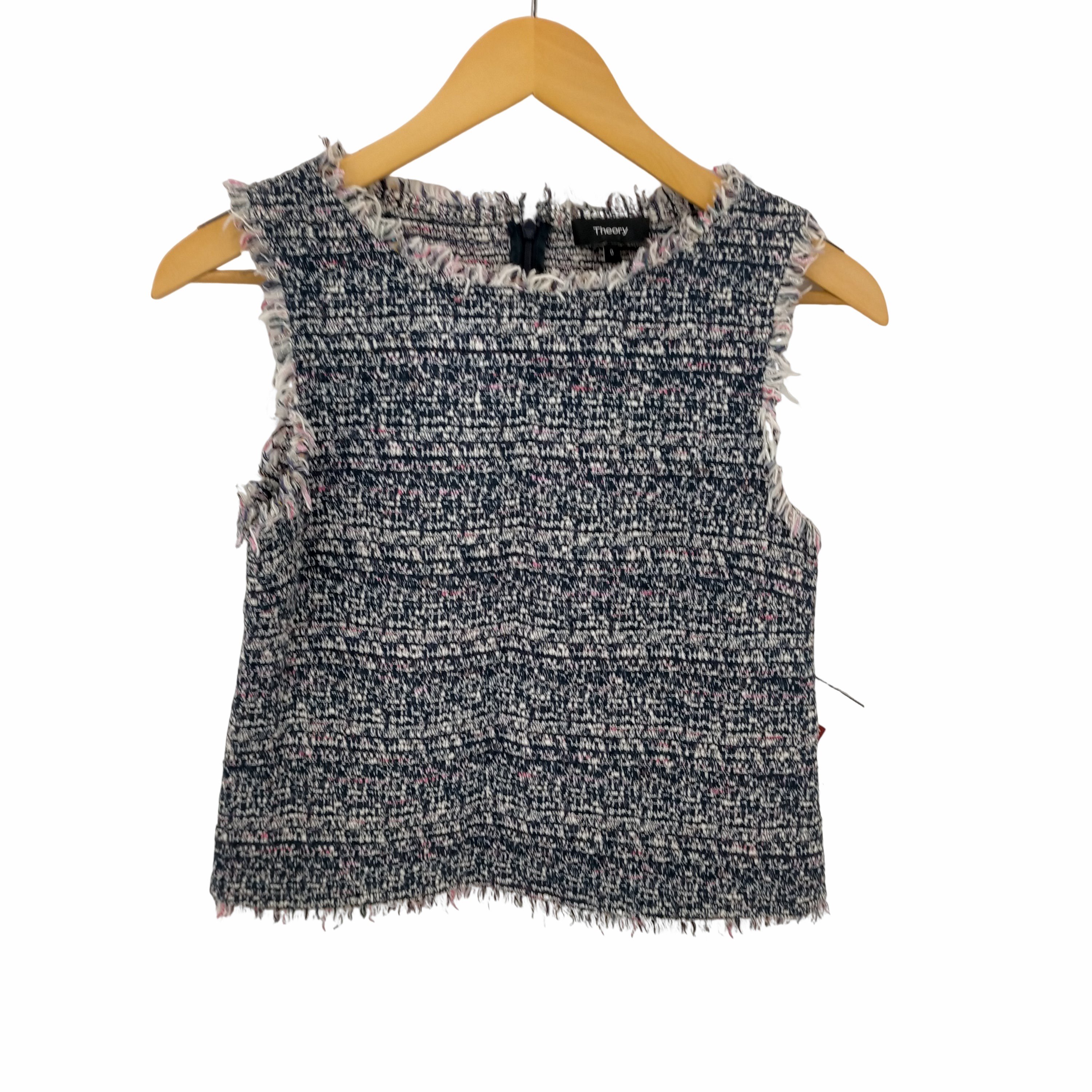 theory(セオリー)ツイード ノースリーブベスト 【中古】【ブランド古着  