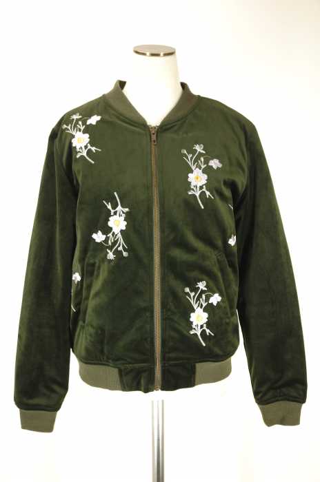 archives （アルシーヴ） ベロア 花柄刺繍ブルゾン レディース アウター