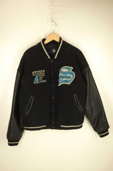 STUSSY （ステューシー） レザー切替スタジャン メンズ アウター