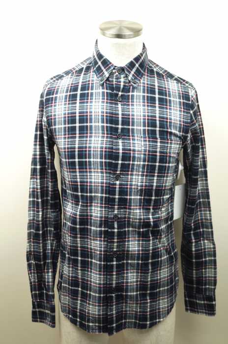 TOPMAN （トップマン） チェック柄ボタンダウンシャツ メンズ トップス