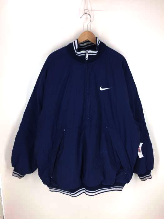 NIKE（ナイキ） 銀タグ 刺繍入り 中綿 ナイロン ハーフジップトップス メンズ トップス