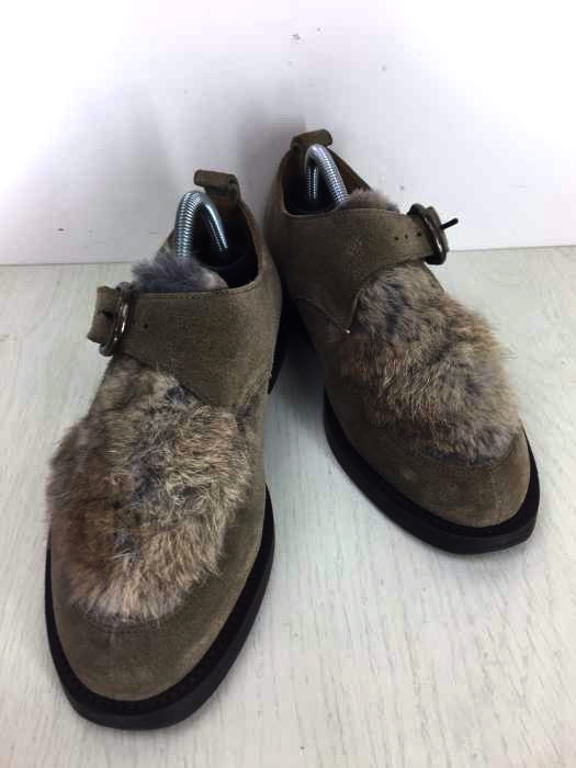 Hender Scheme（エンダースキーマ） カウレザー ラビットファー single monk シングルモンク ストラップシューズ メンズ シューズ
