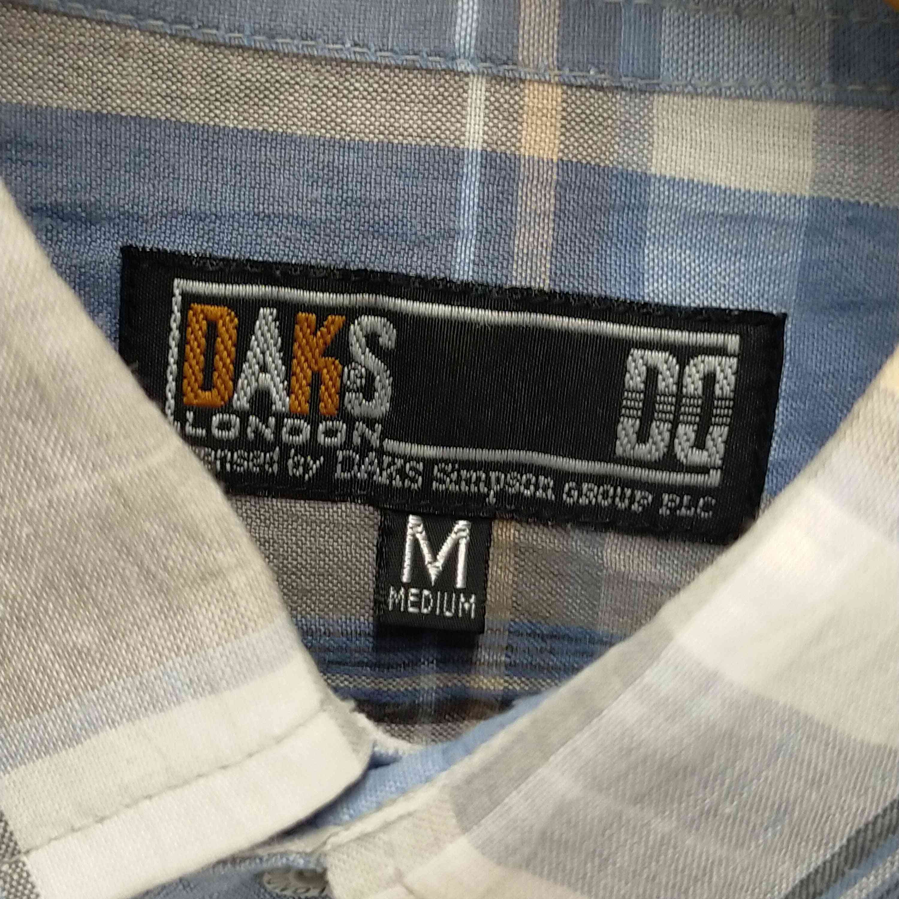 DAKS(ダックス)シワ加工チェックシャツ 【中古】【ブランド古着