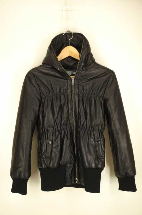BLACK by moussy（ブラックバイマウジー） シープレザーダウンジャケット レディース アウター