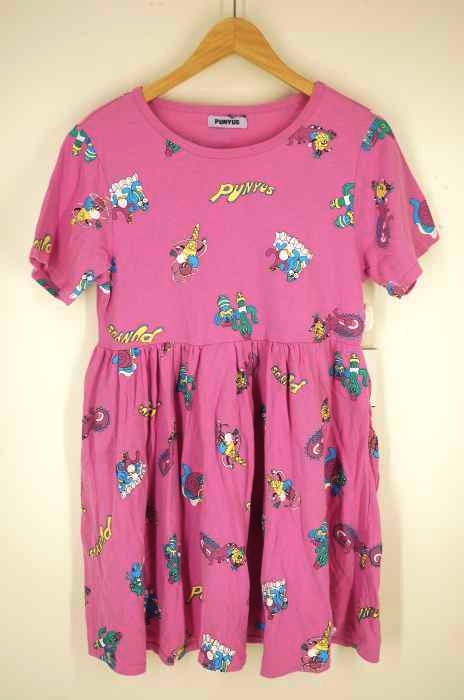 Punyus プニュズ フレンズ 総柄t フレアワンピース レディース ワンピース ブランド古着買取販売バズストア Punyus プニュズ フレンズ 総柄t フレアワンピース レディース ワンピース ブランド古着買取販売バズストア