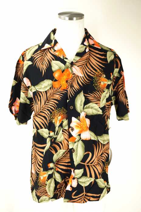 KALAHEO (カラヘオ) HAWAII製 レーヨンアロハシャツ メンズ トップス