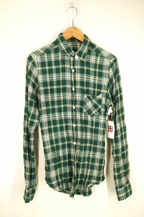 GOLDEN GOOSE（ゴールデングース） シワ加工ネルシャツ メンズ トップス