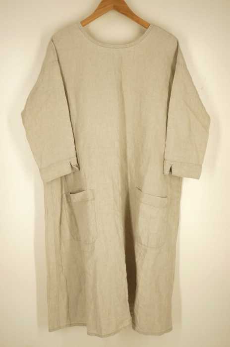 Bisque By Nest Robe ビスクバイネストローブ 2way 麻色リネンワンピース レディース ワンピース ブランド古着買取販売バズストア