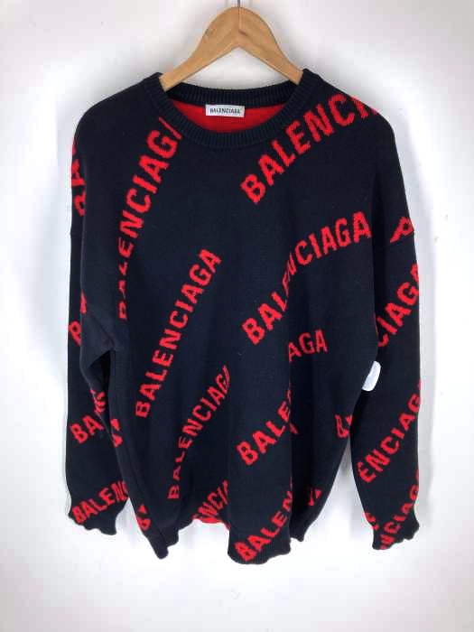 BALENCIAGA（バレンシアガ） Logo Sweater クルーネックロゴセーター メンズ トップス